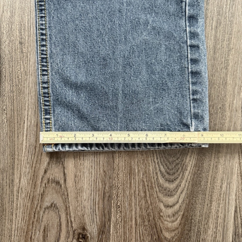 Enyce Jeans Mens 35x30(tag32)Blue Baggy Skater Street Urban Embroidery Y2K - Picture 12 of 14